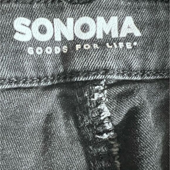 Sonoma Bermuda jean shorts black size 12 - Picture 8 of 11